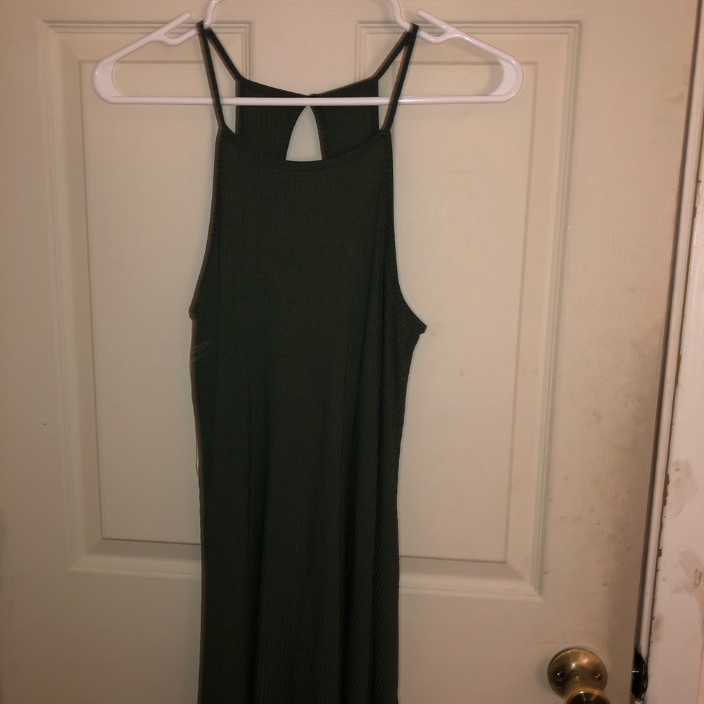 Olive Green Long Dress